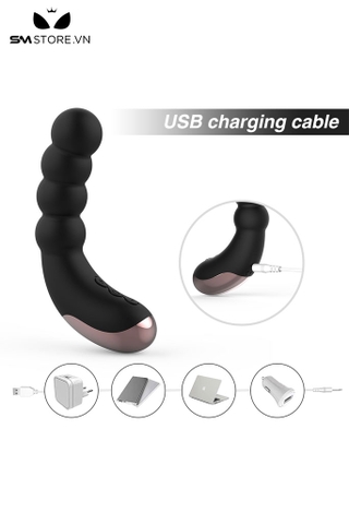 SMT2176 - Máy rung hậu môn có 10 tần số sạc điện dài 15.5cm