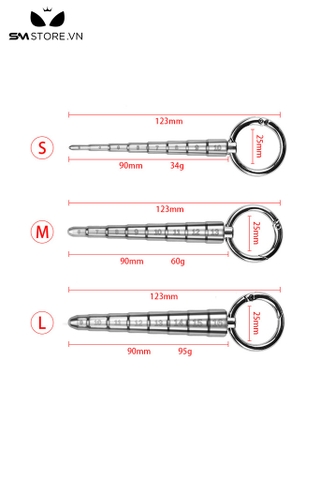 SMT2198 - Sounding thanh niệu đạo inox cao cấp không gỉ dài 9cm