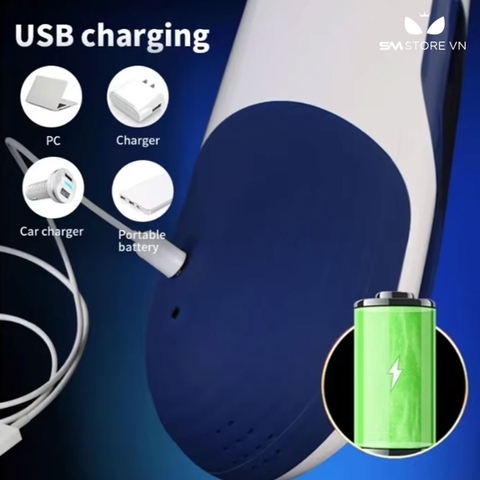 SMT2950 - Cốc thủ dâm silicon tự động rung thụt xoay có 10 tần số