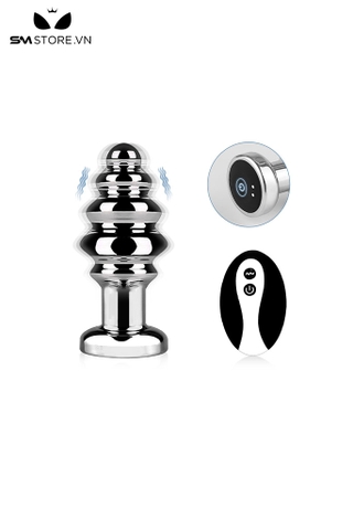 SMT973 - Butt plug phích cắm hậu môn inox có điều khiển từ xa