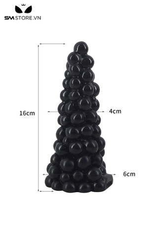 SMT2620 - Đồ chơi hậu môn hình quả nho liền chất liệu silicon dài 16cm