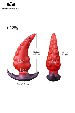 SMT2997 - Anal play đồ chơi hậu môn dáng cong có xúc tu bạch tuộc