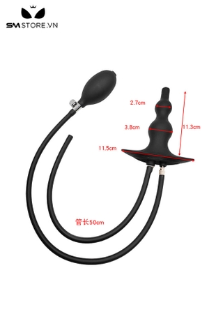 SMT3081 - Anal pump có lỗ cắm mũi tiêm xịt nước dạng hạt dài 11,3cm