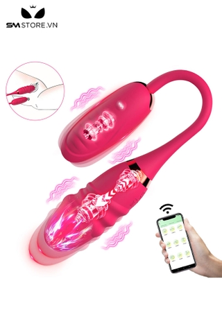 SMT2730 - Trứng rung 2 đầu có đầu dương vật và 10 chế độ