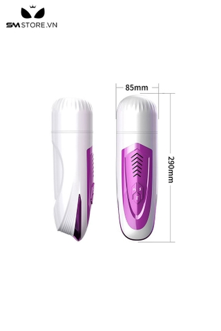 SMT544 - Cốc thủ dâm silicon tỏa nhiệt rung thụt tự động dài 29cm