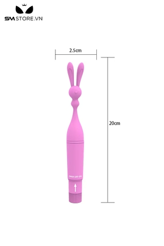 SMT2514 - Máy rung tai thỏ chất liệu silicon mềm dài 20cm