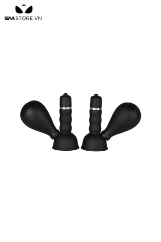 SMT259 - Đồ chơi SM hút ti rung chất liệu silicon màu đen