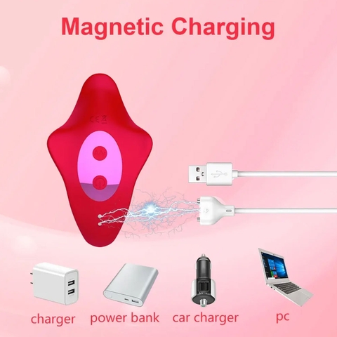 SMT1857 - Trứng rung 2 nhánh có 9 chế độ điều khiển qua APP dài 14cm