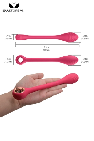 SMT412 - Que rung massage với thiết kế thuôn dài với silicon siêu mềm