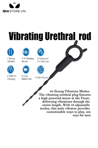 SMT2184 - Sounding silicon rung hình tai thỏ xoắn ốc dài 18.5cm