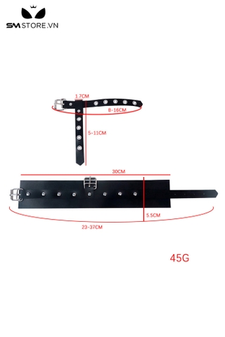 SMT591 - Còng tay tình yêu xỏ ngón chất liệu da PU có nút điều chỉnh