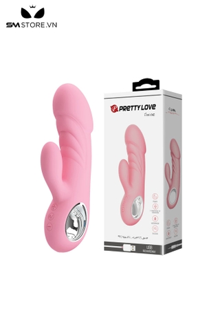 SMT1839 - Dương vật giả rung Pretty love có 2 nhánh dài 15.8cm