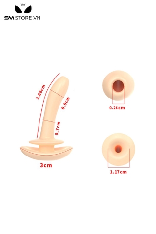 SMT2640 - Ống sounding hình hậu môn chất liệu silicon dài 4cm