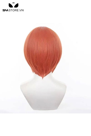 SMP162 - Tóc giả anime Gintama Kagura cosplay ngắn màu đỏ cam