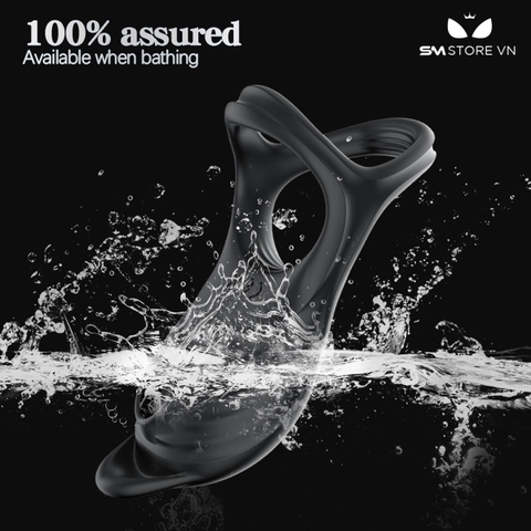 SMT2717 - Vòng đeo dương vật rung hút có 5 chế độ sạc điện