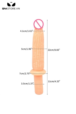 SMT2664 - Dương vật silicon mềm dẻo ngụy trang trái bắp dài 33cm