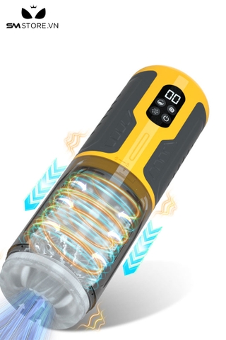 SMT305 - Âm đạo giả chất liệu nhựa với đa chế độ dài 277 mm