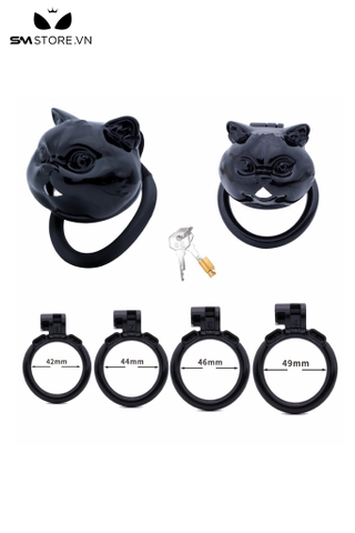 SMT2643 - Khóa dương vật bằng nhựa ngụy trang hình con mèo