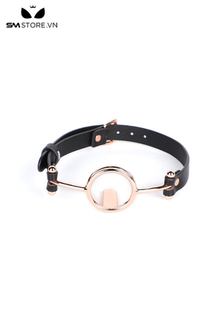 SMT225 - Đồ bịt miệng ring gag cố định lưỡi với khóa cài sau