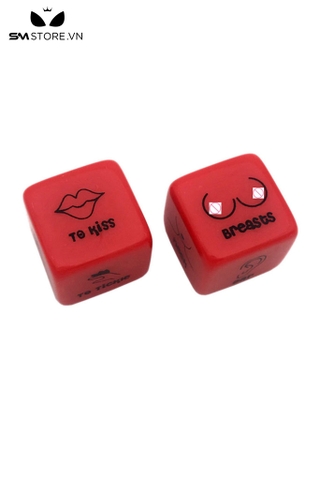 SMT1682 - Xúc sắc tình yêu đỏ với các bộ phận trên cơ thể dài 1.8cm