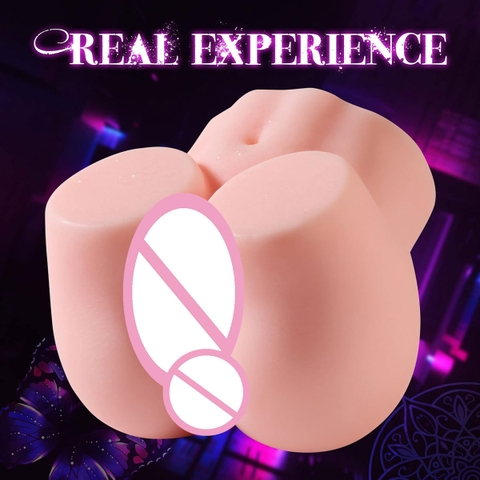 SMT2320 - Mông giả silicon mềm có âm đạo và hậu môn dài 10cm