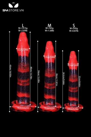SMT2438 - Đồ chơi hậu môn silicon mềm ngụy trang hình con rắn