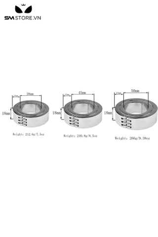 SMT2474 - Tạ đeo dương vật bằng inox cao cấp có thể tháo rời