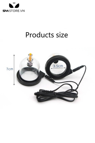 SMT2803 - Máy rung hút núm vú kèm số điện màu đen dài 7cm