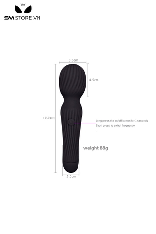 SMT2704 - Chày rung tình yêu kẻ ngang rung 10 chế độ sạc điện