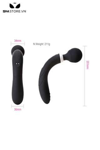 SMT1758 - Máy rung 10 tần số 2 đầu chày silicon dài 20.1cm