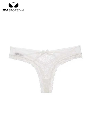 SMS813 - Đồ lót ren hoa xuyên thấu lọt khe đính nơ quyến rũ sexy