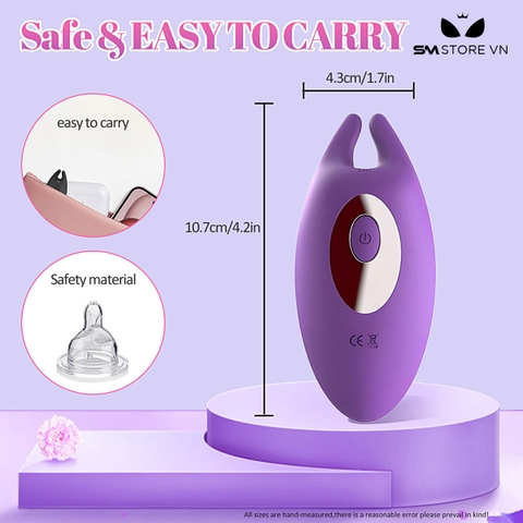 SMT2353 - Quần lót rung silicon điều khiển xa có 10 tần số dài 10.7cm