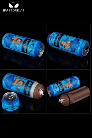 SMT1424 - Cốc thủ dâm âm đạo nâu chất liệu silicon dẻo dài 19.8cm