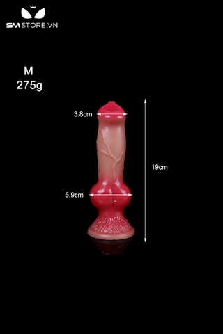 SMT1217 - Dương vật giả đỏ silicon uốn dẻo được có 4 kích cỡ