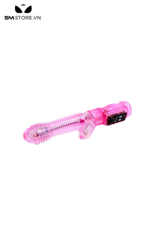 SMT342 - Dương vật giả silicon siêu mềm mại dài 23cm với 6 tần số rung