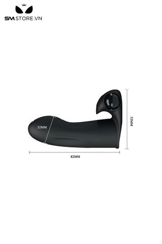 SMT758 - Ngón tay rung silicon tích hợp nhiều chế độ rung dài 82mm