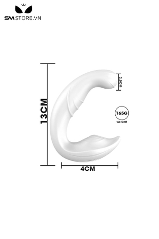 SMT2085 - Máy rung hai đầu hình chữ C dài 13cm sạc điện chống nước