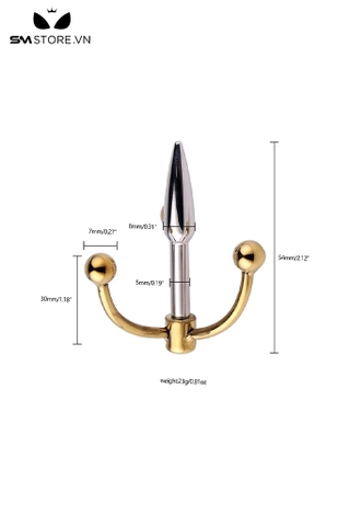 SMT921 - Sounding que niệu đạo 3 đầu inox đường kính 5mm