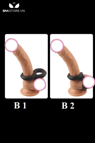SMT2693 - Vòng đôi đeo gốc dương vật số 8 độ đàn hồi cao dài 75mm