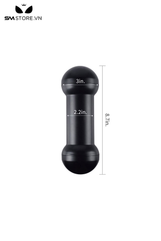 SMT578 - Cốc thủ dâm silicon 2 dầu dài 21cm cầm tay không rung