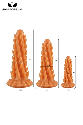 SMT1287 - Đồ chơi hậu môn silicon mềm mại có gai có 3 size