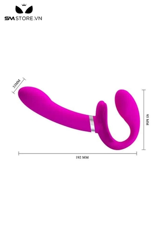 SMT986 - Dương vật giả 2 đầu silicon với 12 chế độ rung mạnh mẽ