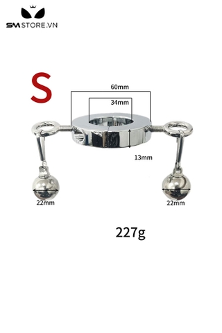 SMT641 - Vòng đeo tinh hoàn inox tháo rời bản dày với 3 size