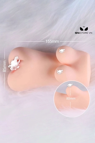 SMT1882 - Búp bê tình dục nửa người mini silicon có âm đạo