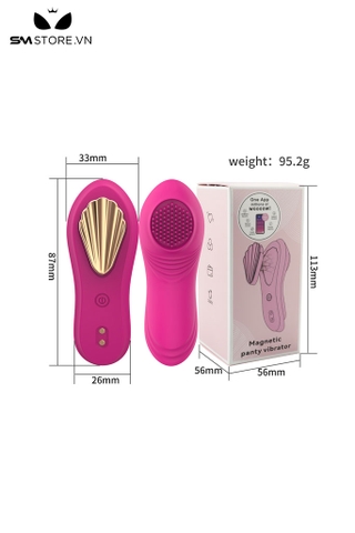 SMT1033 - Quần lót rung không dây có nam châm cố định dài 87mm