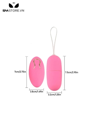 SMT988 - Trứng rung silicon mini không dây điều khiển từ xa dài 7.5cm