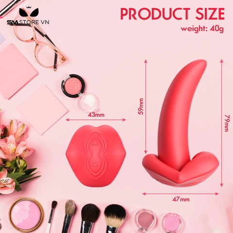SMT1395 - Lưỡi rung điều khiển từ xa có 10 chế độ dài 79mm chống nước