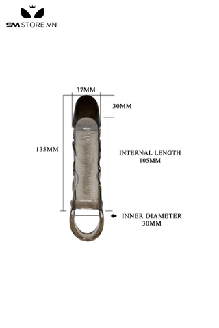 SMT2328 - Đôn dên mềm dẻo màu đen nhựa thiết kế dài 13cm