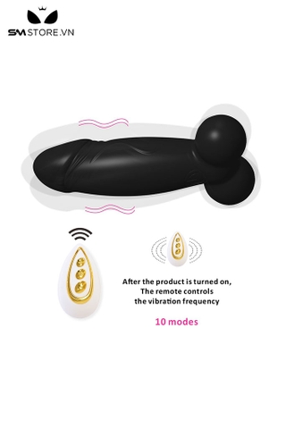 SMT1477 - Máy rung mini điều khiển từ xa có 10 chế độ chống nước