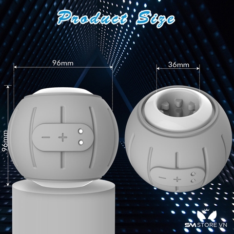 SMT1391 - Cốc thủ dâm silicon tăng kích thước dildo có 6 chế độ rung